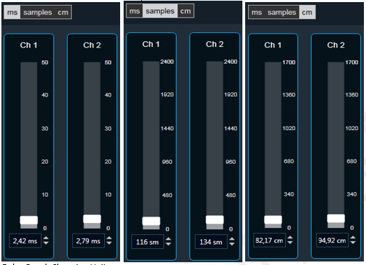 Delay Panel: Changing Units