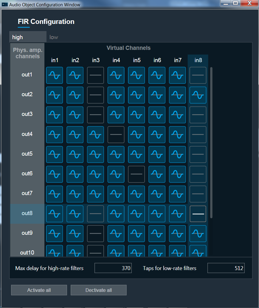 Direc Unison Configuration Panel