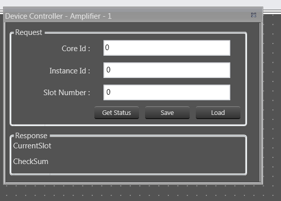Device Controller Dialog