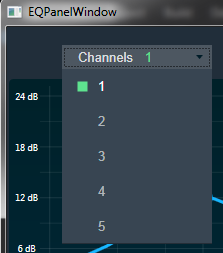 EQ Panel: Channel List