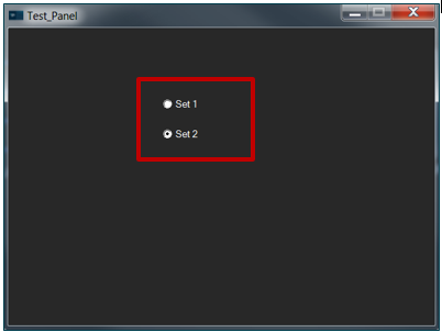 Launched Panel with Multiple Parameter Sets
