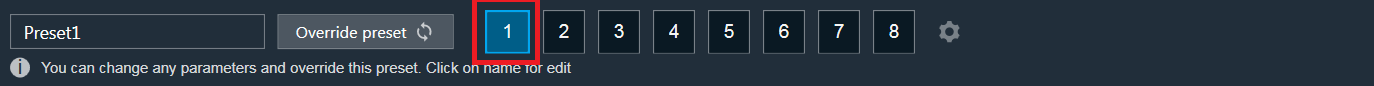 Native Panel Presets: Preset 1