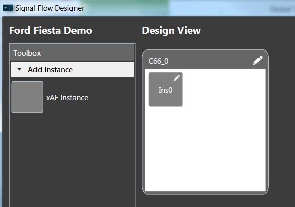 xAF Instance in Signal Flow Designer